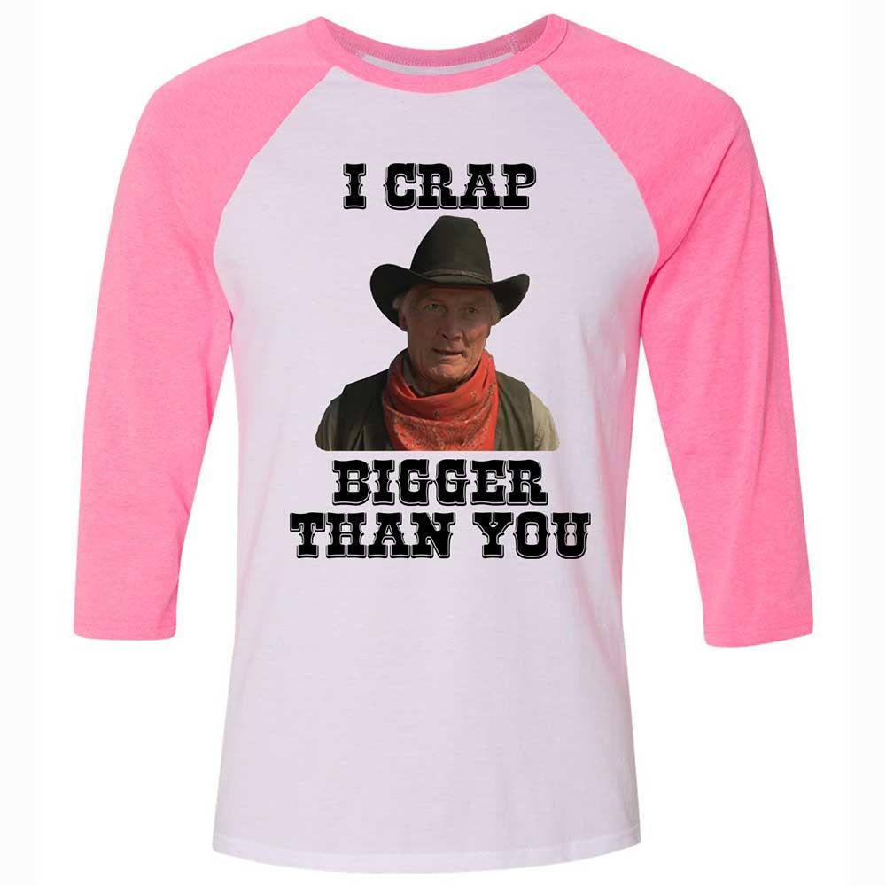 I Crap Bigger Than You - White/Neon Pink - 12