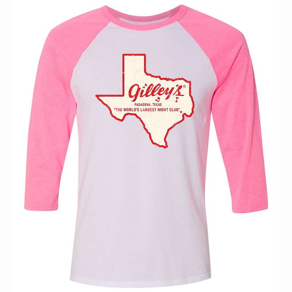 Unisex 3/4 Baseball Tee - VEQVP1M5 - White/Neon Pink - 12