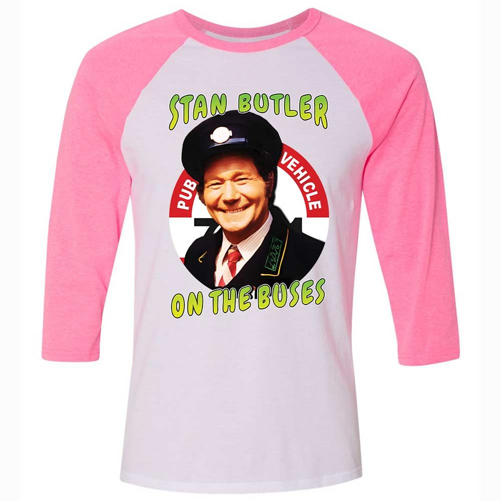 Unisex 3/4 Baseball Tee - VHDJRZU2 - White/Neon Pink - 12