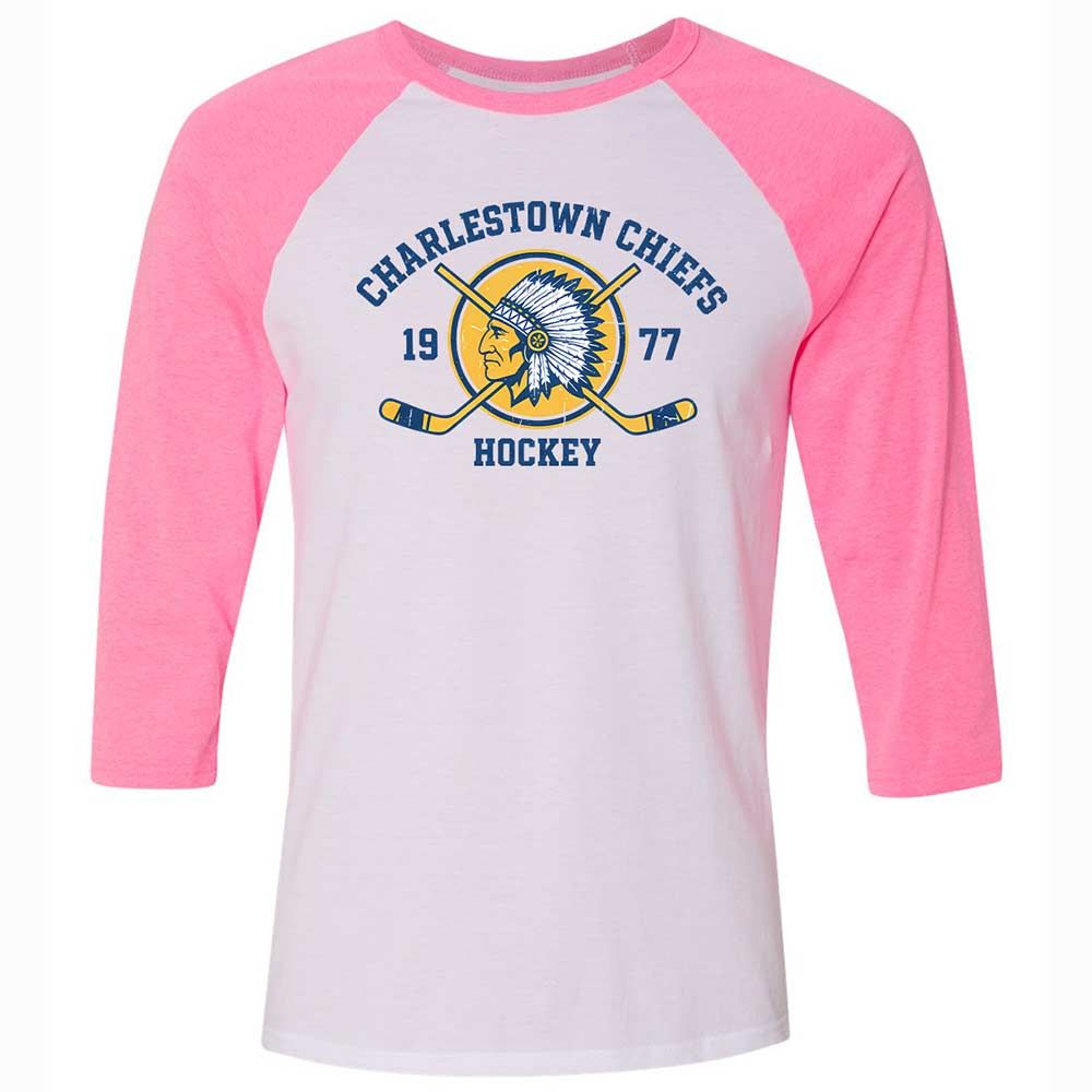 Charlestown Chiefs Hockey - White/Neon Pink - 12