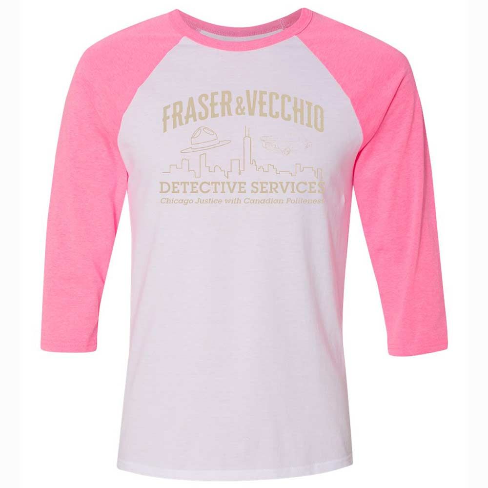 Unisex 3/4 Baseball Tee - LUMG52UP - White/Neon Pink - 12