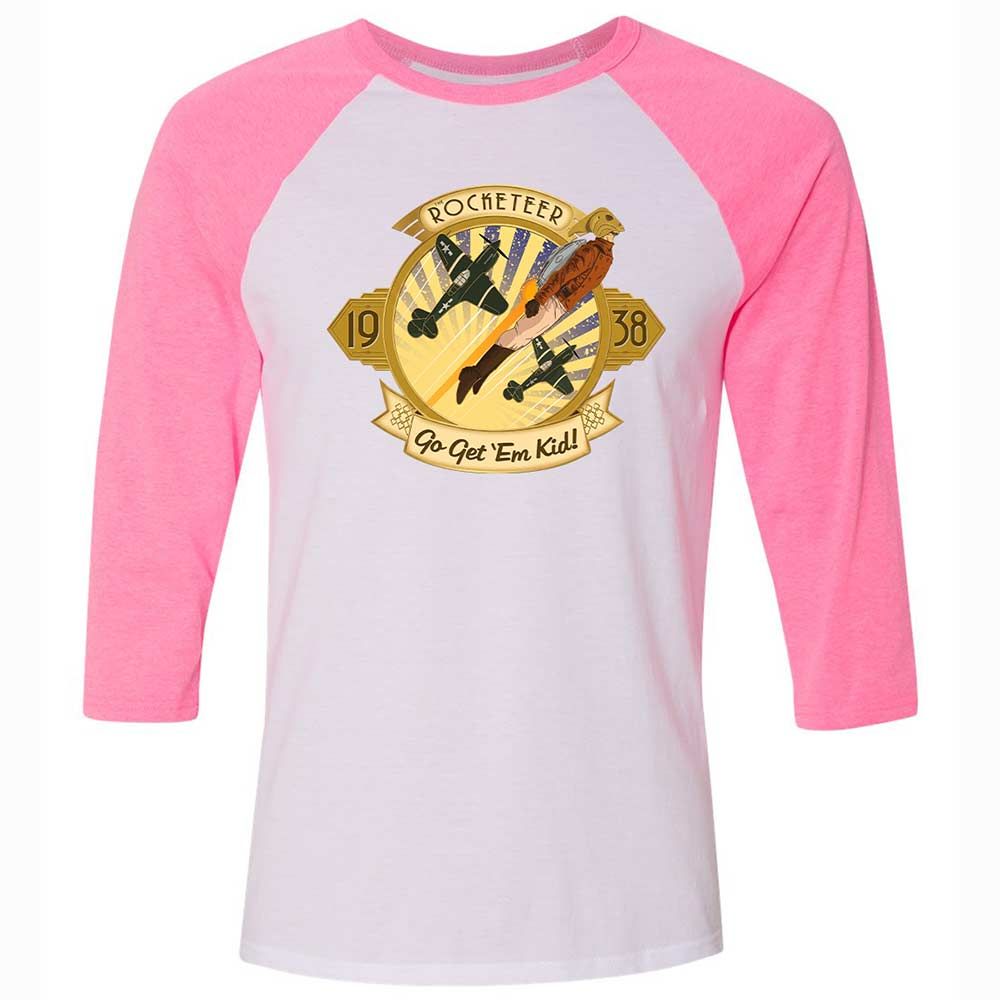 Go Get 'Em Kid - White/Neon Pink - 12