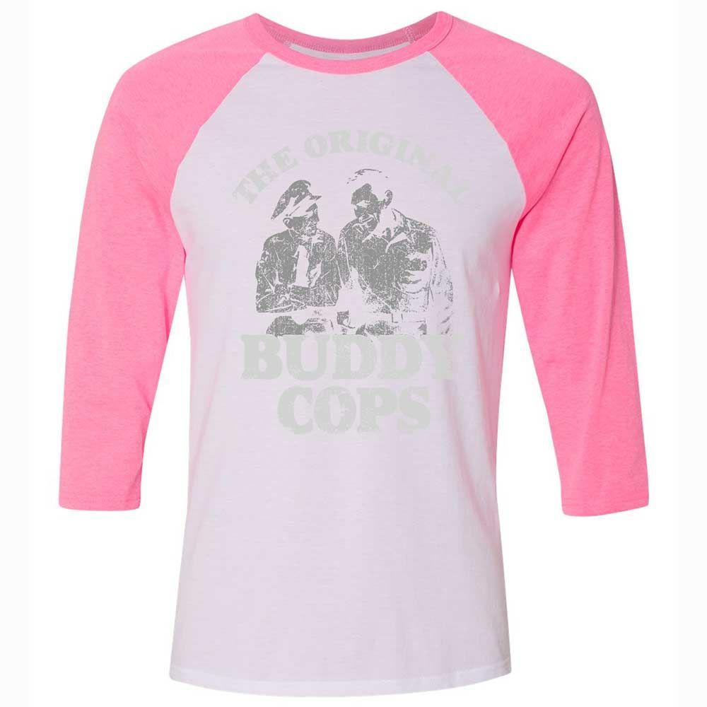 Unisex 3/4 Baseball Tee - B2WR34NK - White/Neon Pink - 12