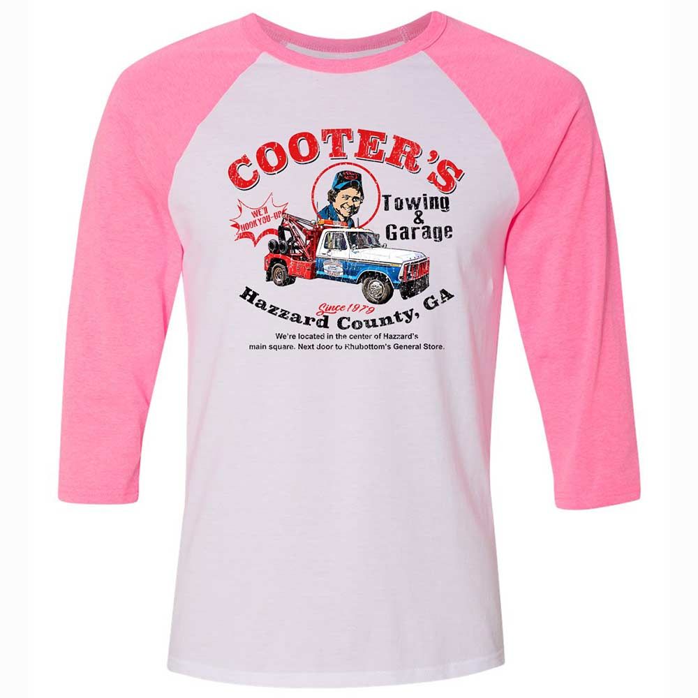 Unisex 3/4 Baseball Tee - S37WL2P4 - White/Neon Pink - 12