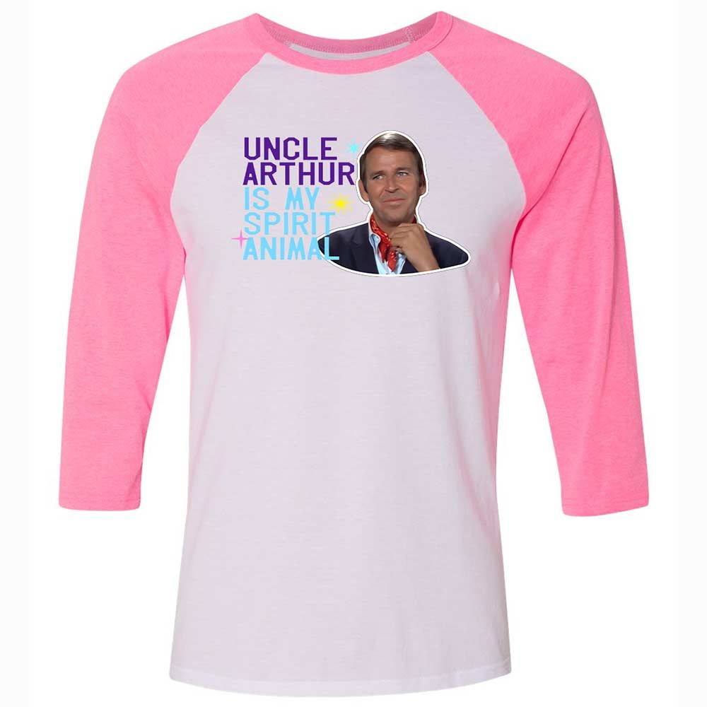 Unisex 3/4 Baseball Tee - 5C7PJHUL - White/Neon Pink - 12