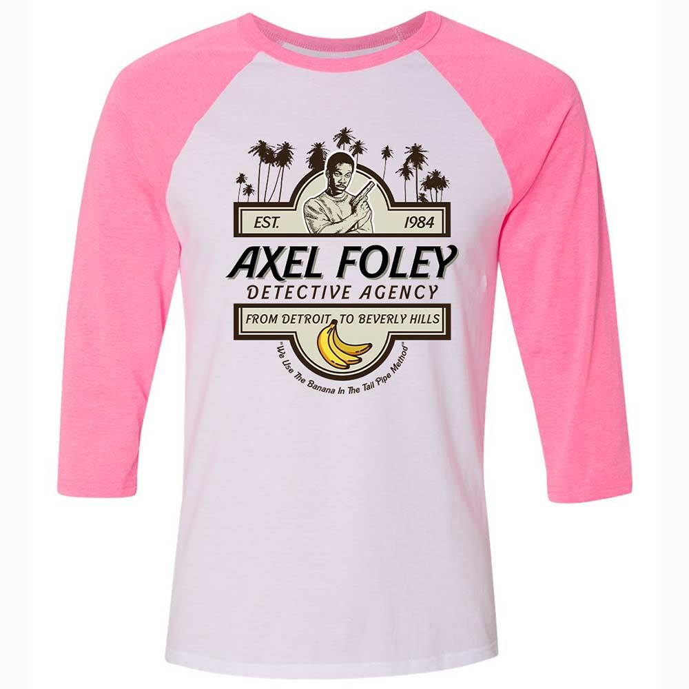 Unisex 3/4 Baseball Tee - A6J48JCT - White/Neon Pink - 12