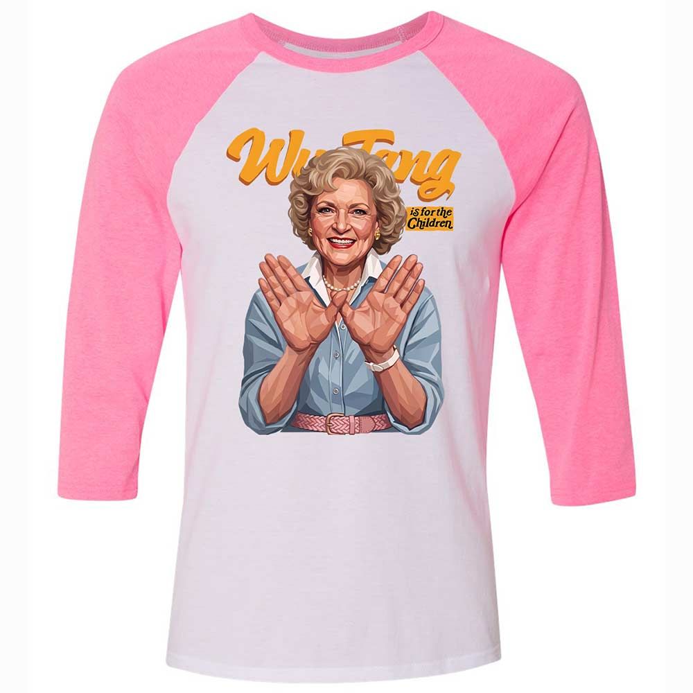 Stay golden and for the children - White/Neon Pink - 12