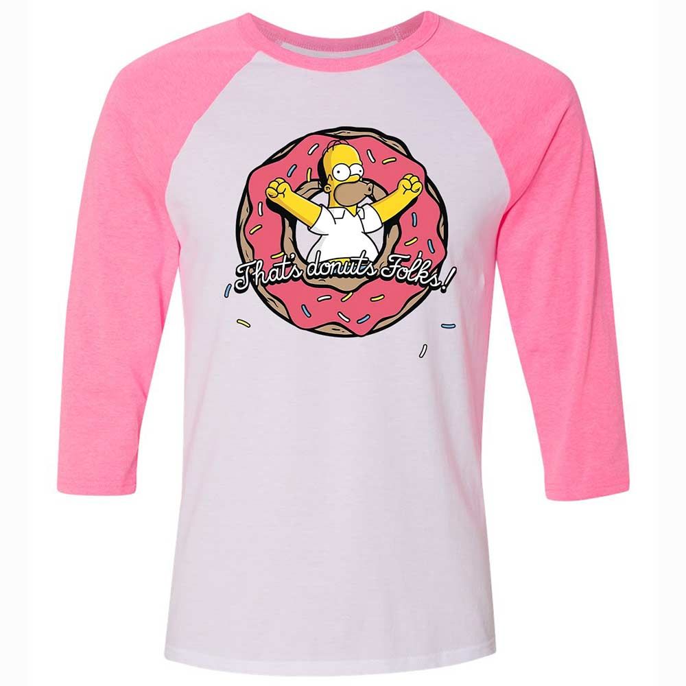 Unisex 3/4 Baseball Tee - 8XHB3RK2 - White/Neon Pink - 12