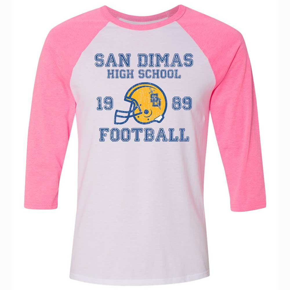 High School Football - White/Neon Pink - 12