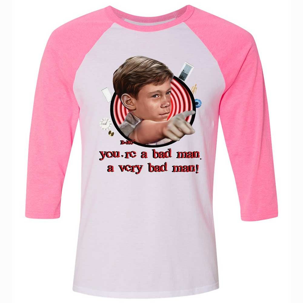 Unisex 3/4 Baseball Tee - YJAN7BXZ - White/Neon Pink - 12