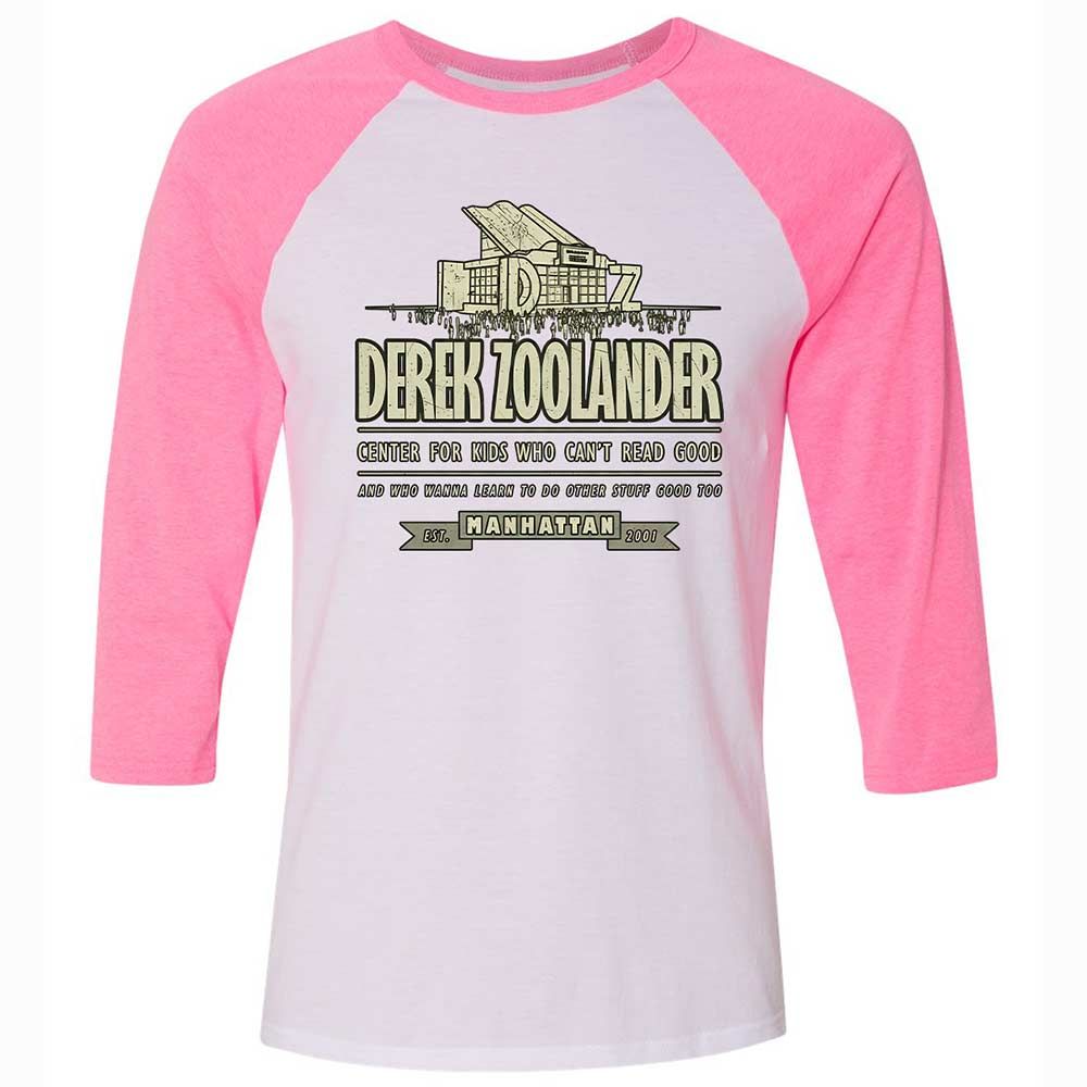 Unisex 3/4 Baseball Tee - WCTXS1GG - White/Neon Pink - 12
