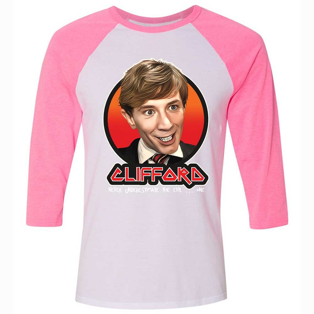 Unisex 3/4 Baseball Tee - B9CBXVP3 - White/Neon Pink - 12
