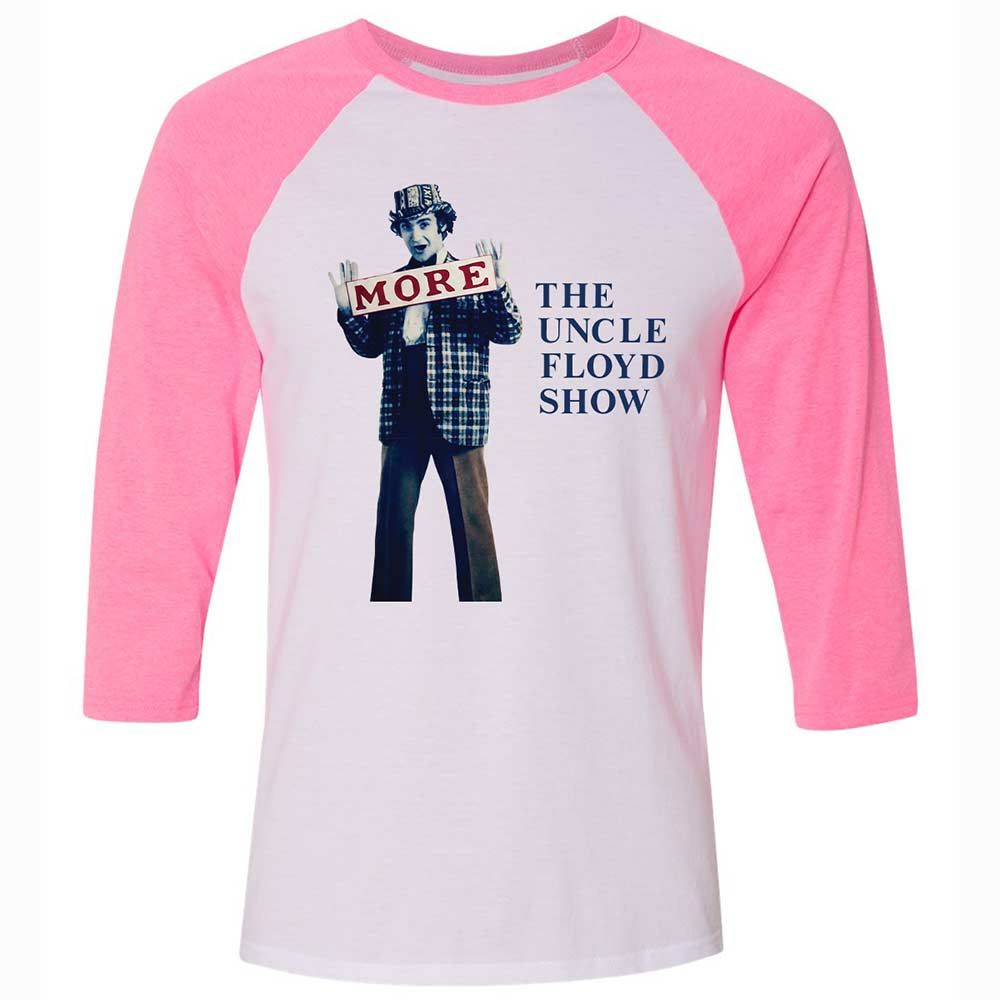 Unisex 3/4 Baseball Tee - 26BYFLDY - White/Neon Pink - 12
