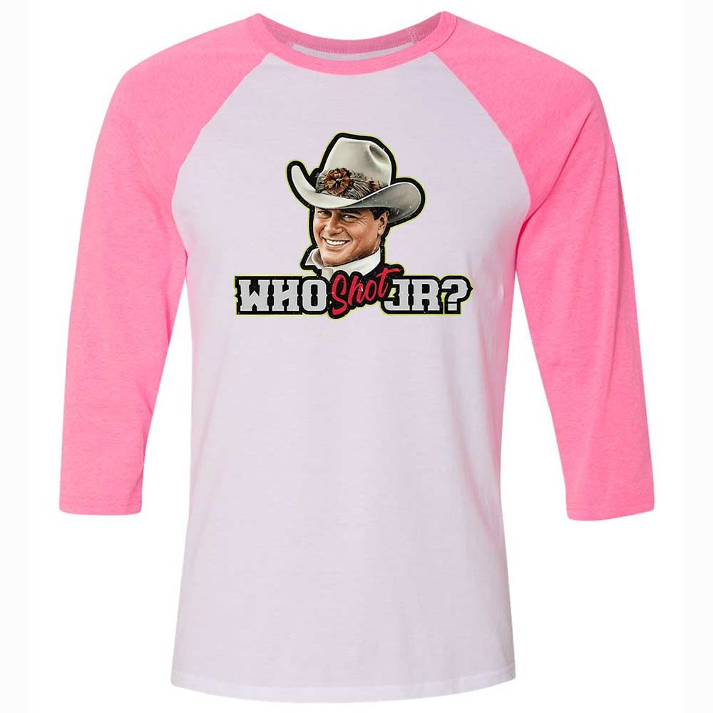 Unisex 3/4 Baseball Tee - 3S8HMS8G - White/Neon Pink - 12
