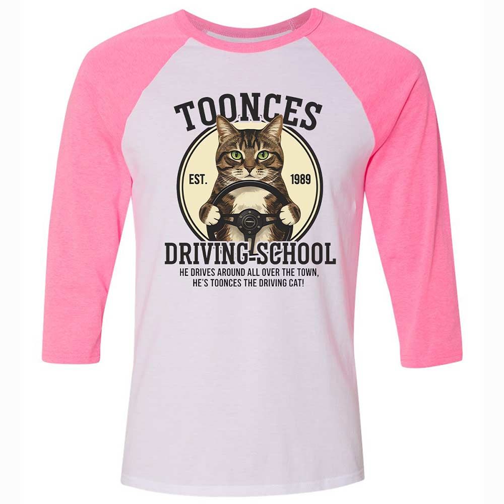 Unisex 3/4 Baseball Tee - FHG5Z49U - White/Neon Pink - 12