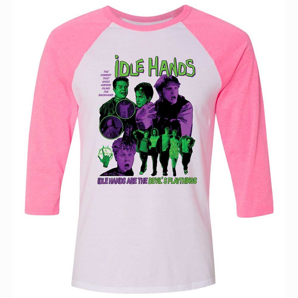 Idle hands are the Devil's playthings - White/Neon Pink - 12