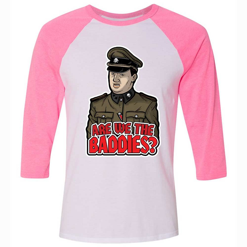 Unisex 3/4 Baseball Tee - DVV932QJ - White/Neon Pink - 12