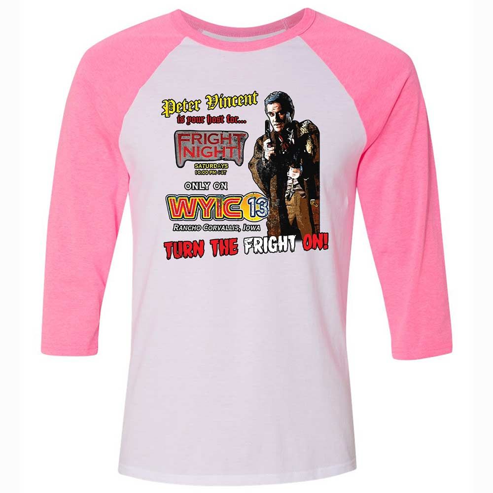 Peter Vincent Fright horror night cult - White/Neon Pink - 12