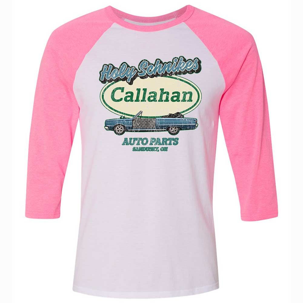 Unisex 3/4 Baseball Tee - ZKV1Q7LY - White/Neon Pink - 12
