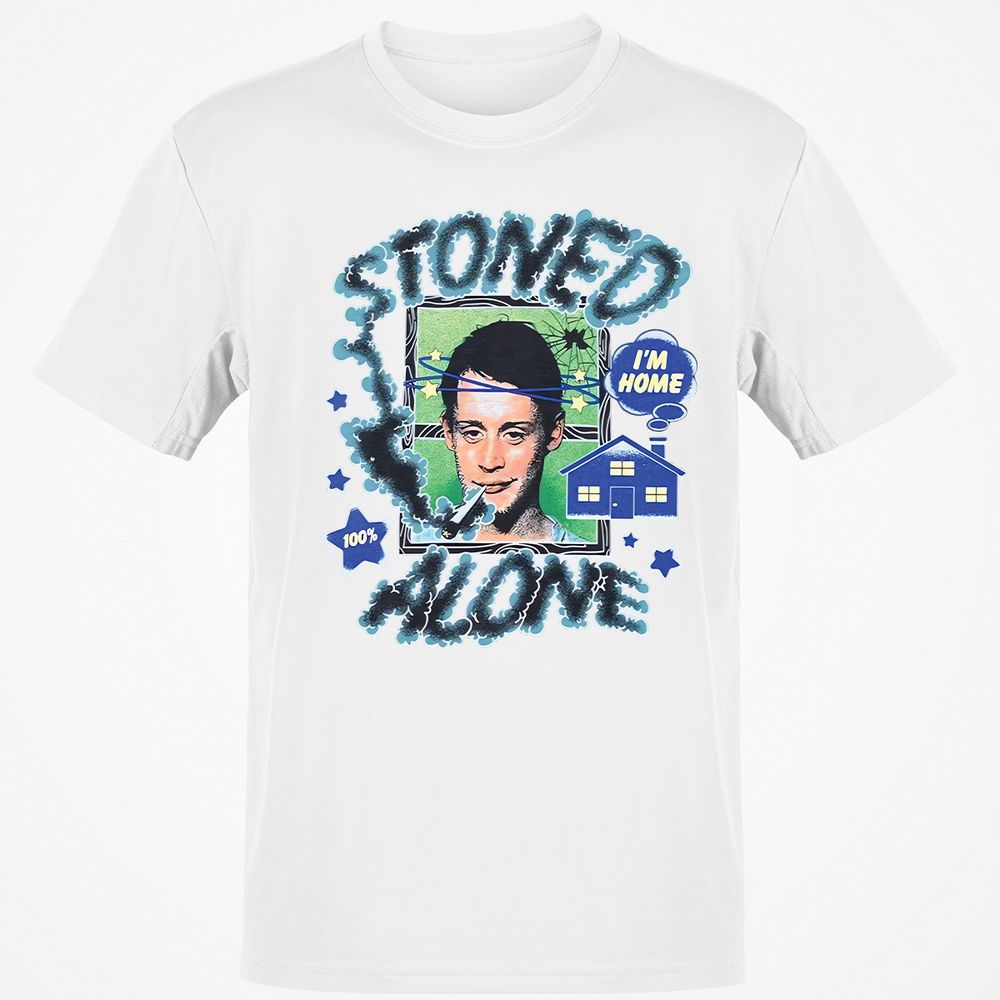 Stoned home alone - White - 12