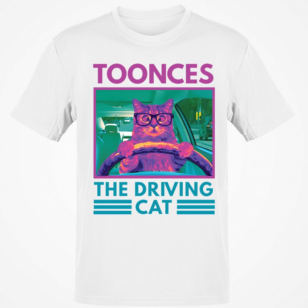 The Driving Cat - White - 12