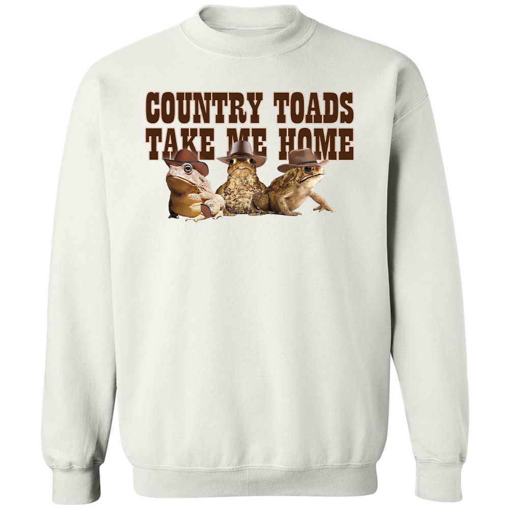 Country Toads Take Me Home - White - 12