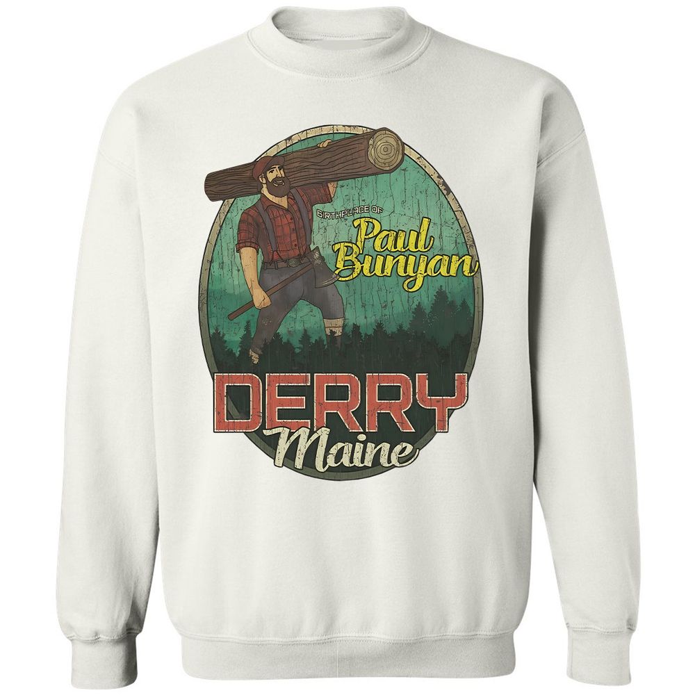 Derry Birthplace of Paul Bunyan - White - 12