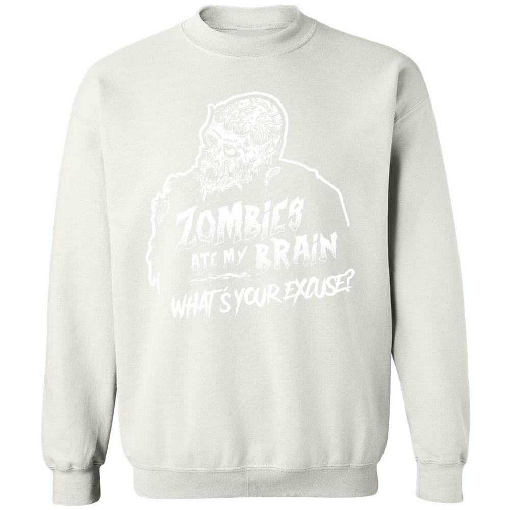 Zombies Ate My Brain - White - 12