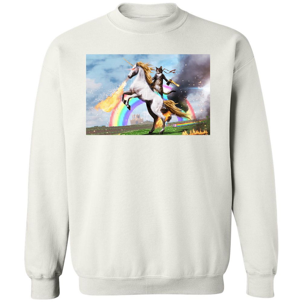 Classic Unisex Sweatshirt - ZNJZDQDG - White - 12
