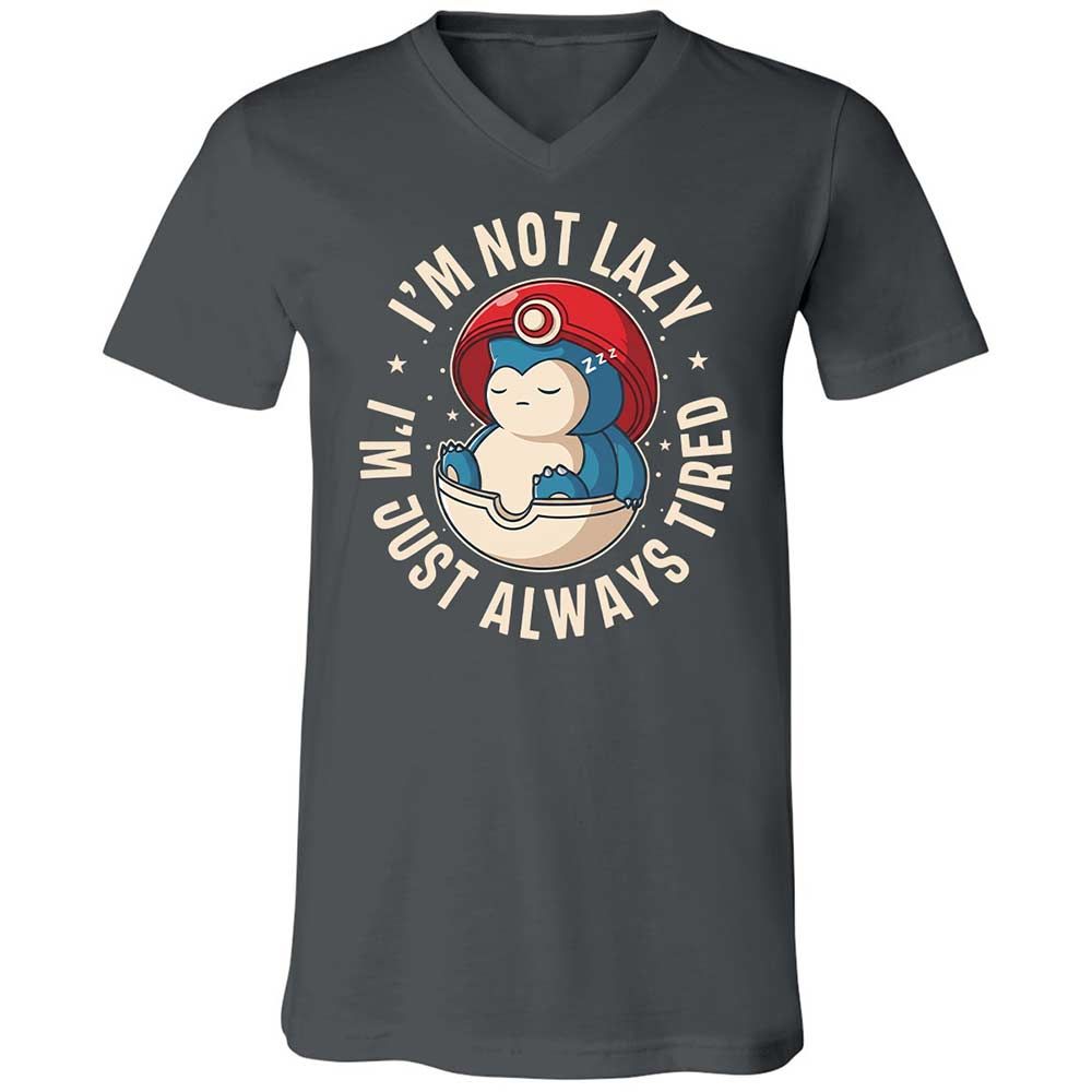 Unisex V-Neck T-Shirt - UT5T9K3M - Asphalt - 13