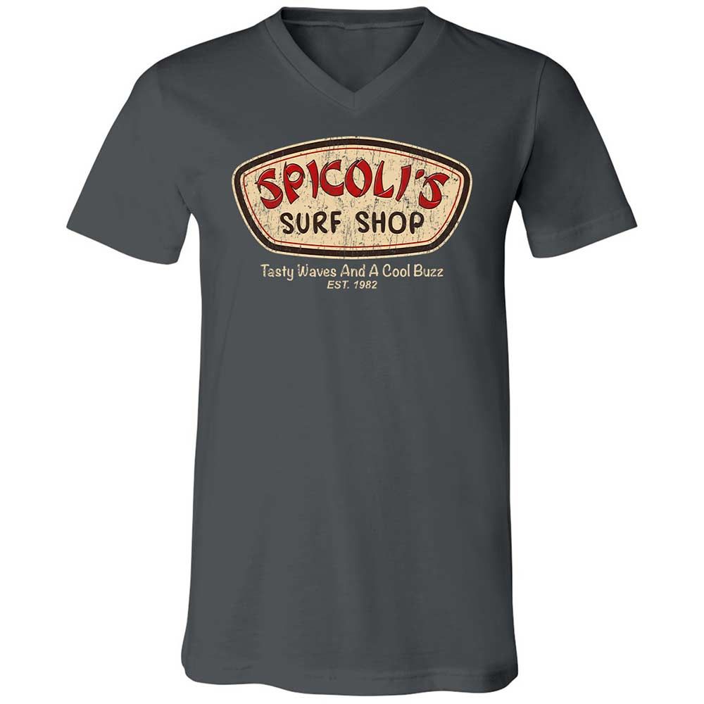 Unisex V-Neck T-Shirt - 7CDQ9Z8J - Asphalt - 13