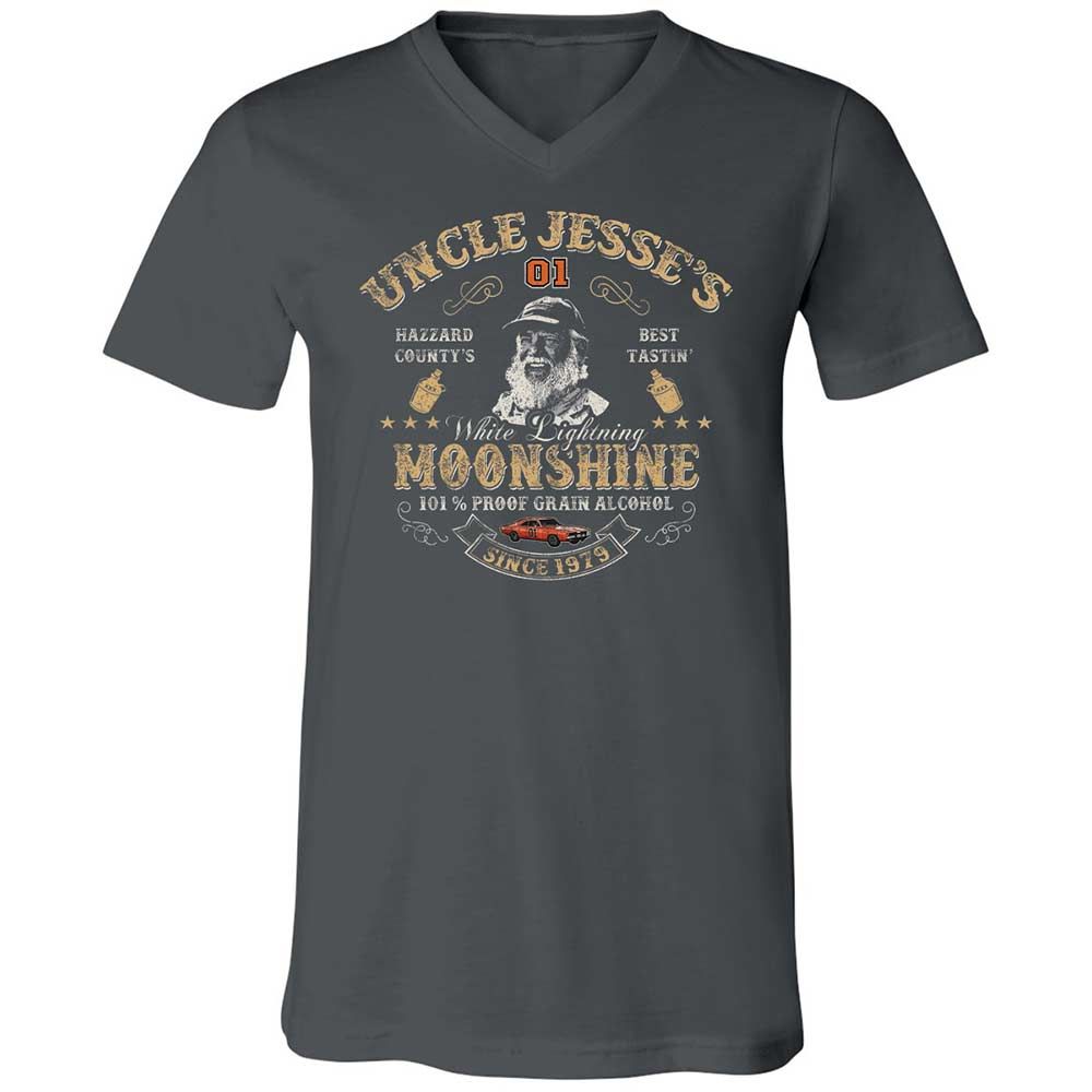 Unisex V-Neck T-Shirt - QD3D4XU5 - Asphalt - 13