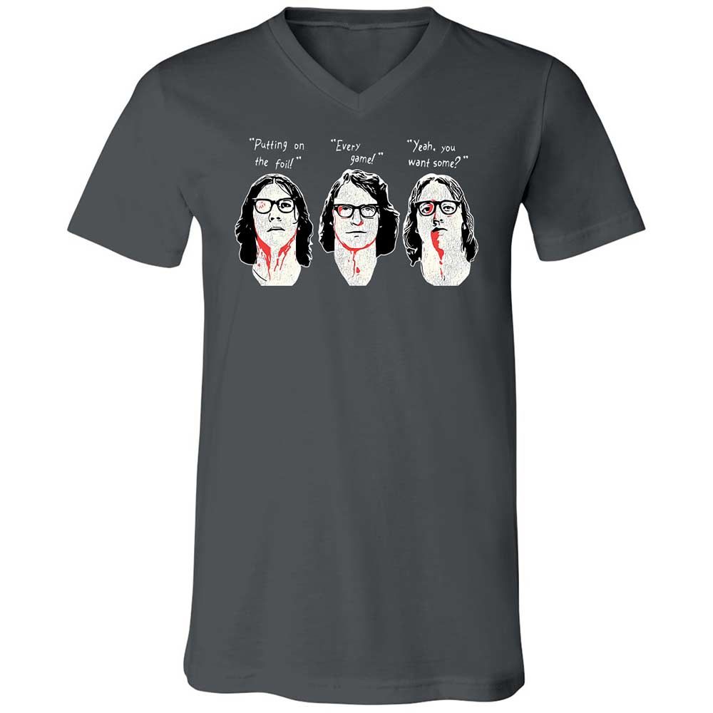 Unisex V-Neck T-Shirt - P4ULPH2Z - Asphalt - 13