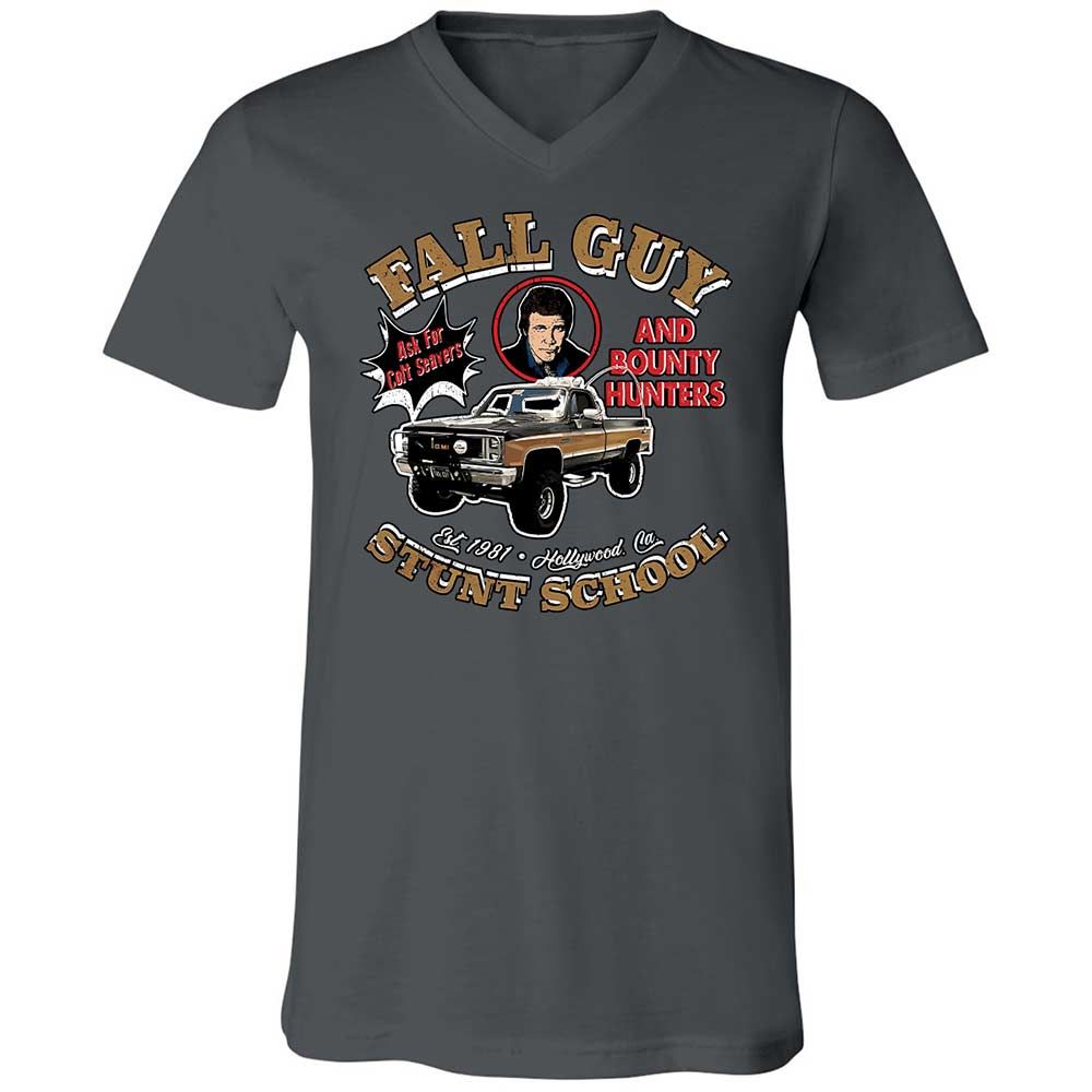 Unisex V-Neck T-Shirt - R7F1SAY7 - Asphalt - 13