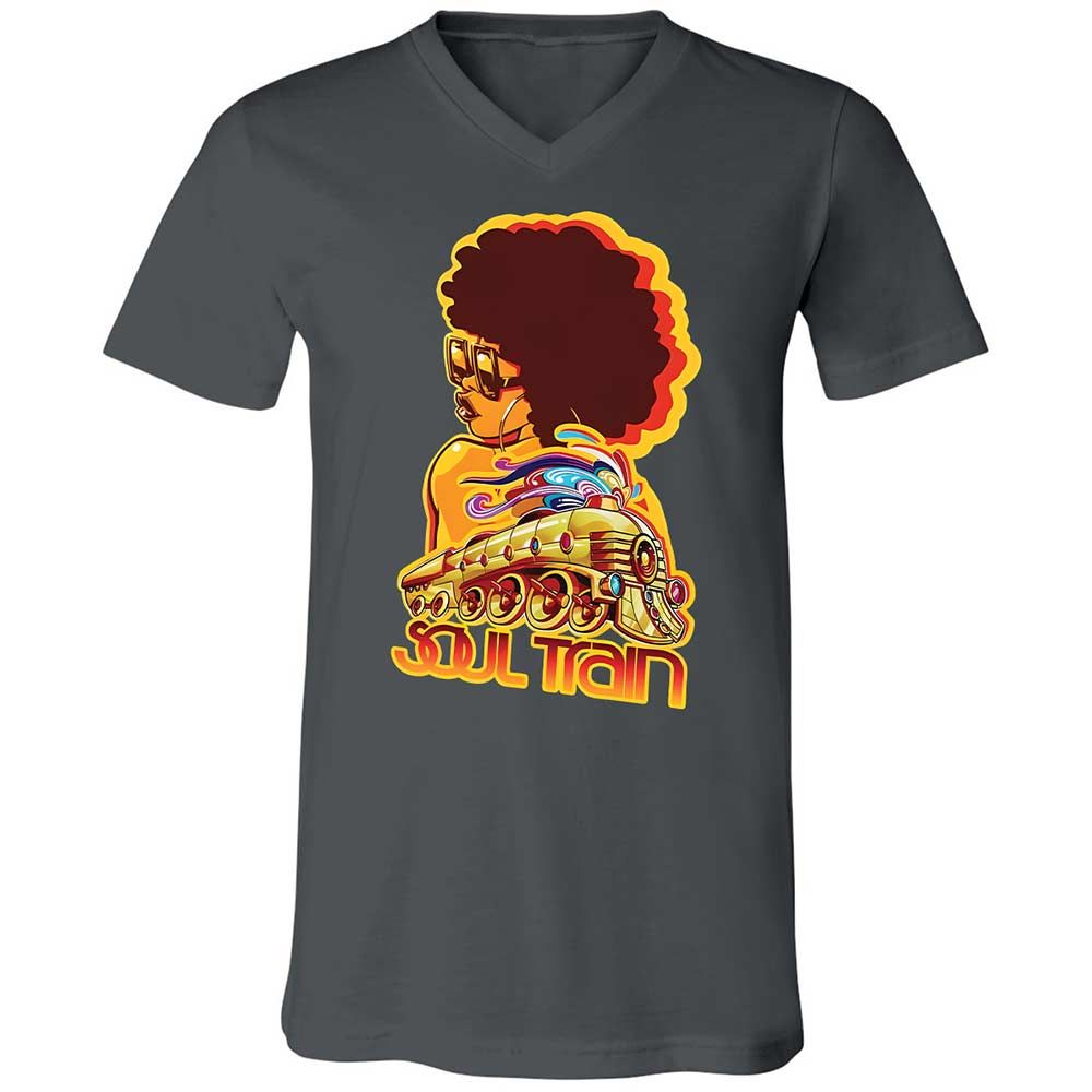 Unisex V-Neck T-Shirt - 6MHRA2ZP - Asphalt - 13