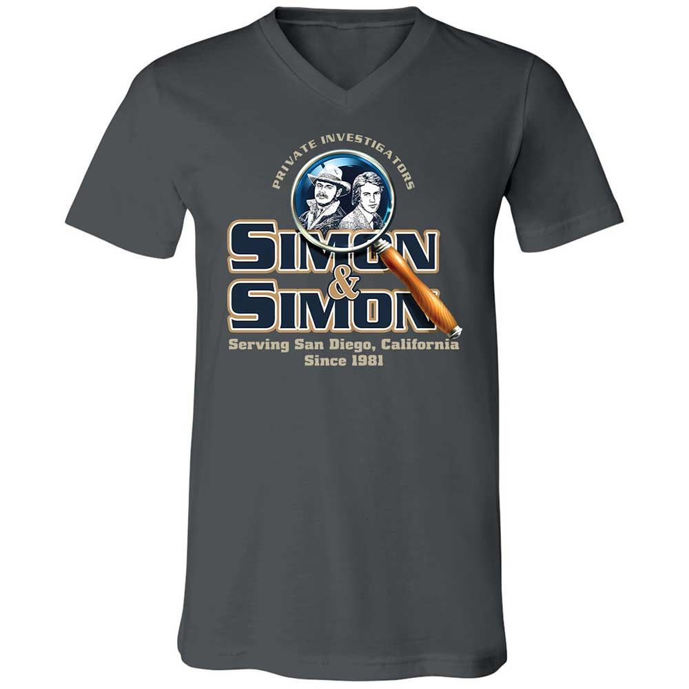 Unisex V-Neck T-Shirt - 8S9RMCVZ - Asphalt - 13