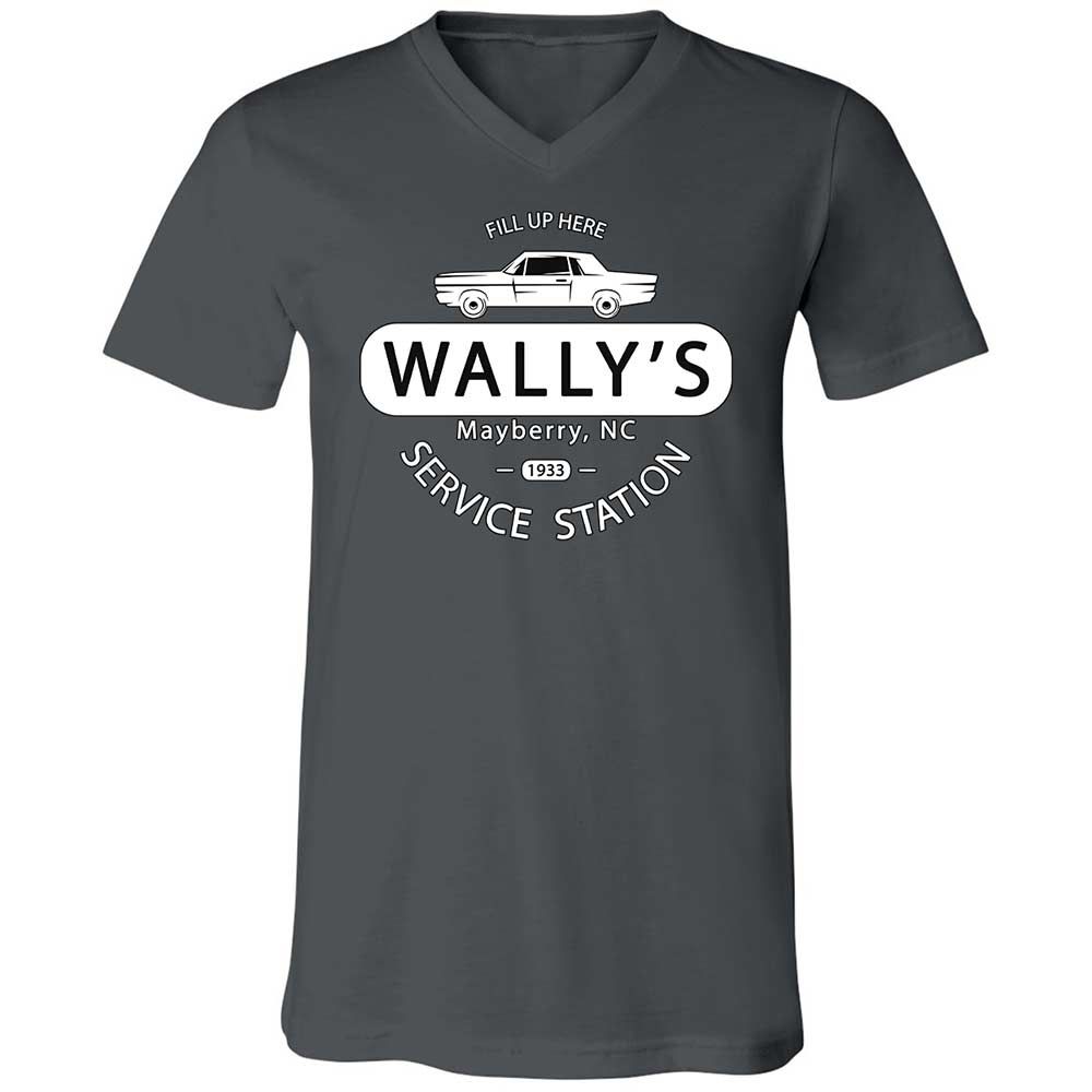 Unisex V-Neck T-Shirt - J6TYQHJC - Asphalt - 13
