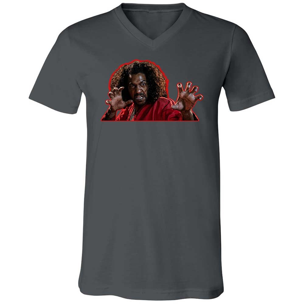 Unisex V-Neck T-Shirt - E8N5JLHV - Asphalt - 13