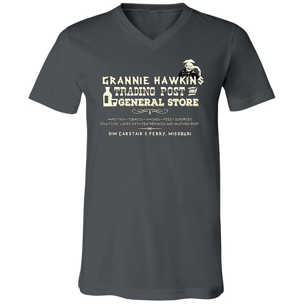 Unisex V-Neck T-Shirt - R5UV1FPN - Asphalt - 13
