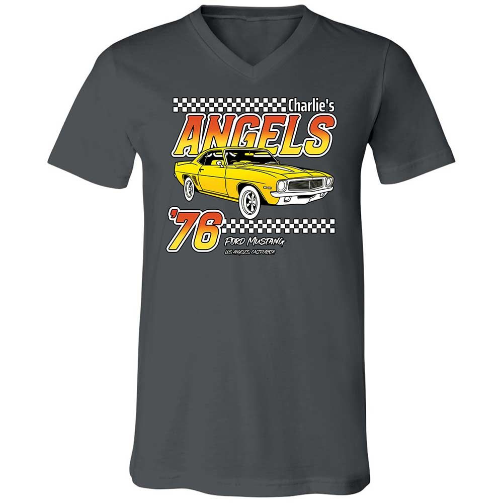Unisex V-Neck T-Shirt - GM1ZNKHS - Asphalt - 13