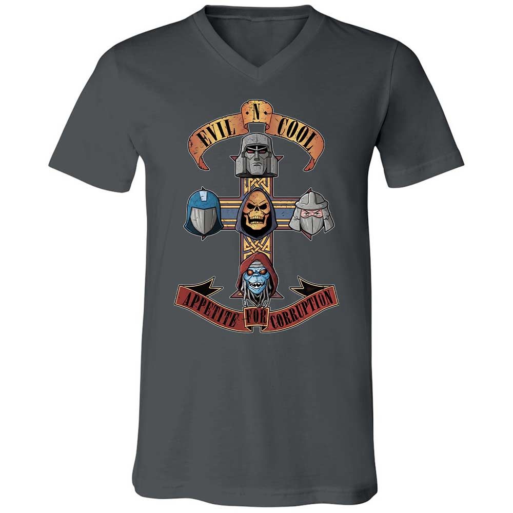 Unisex V-Neck T-Shirt - X9VN7665 - Asphalt - 13