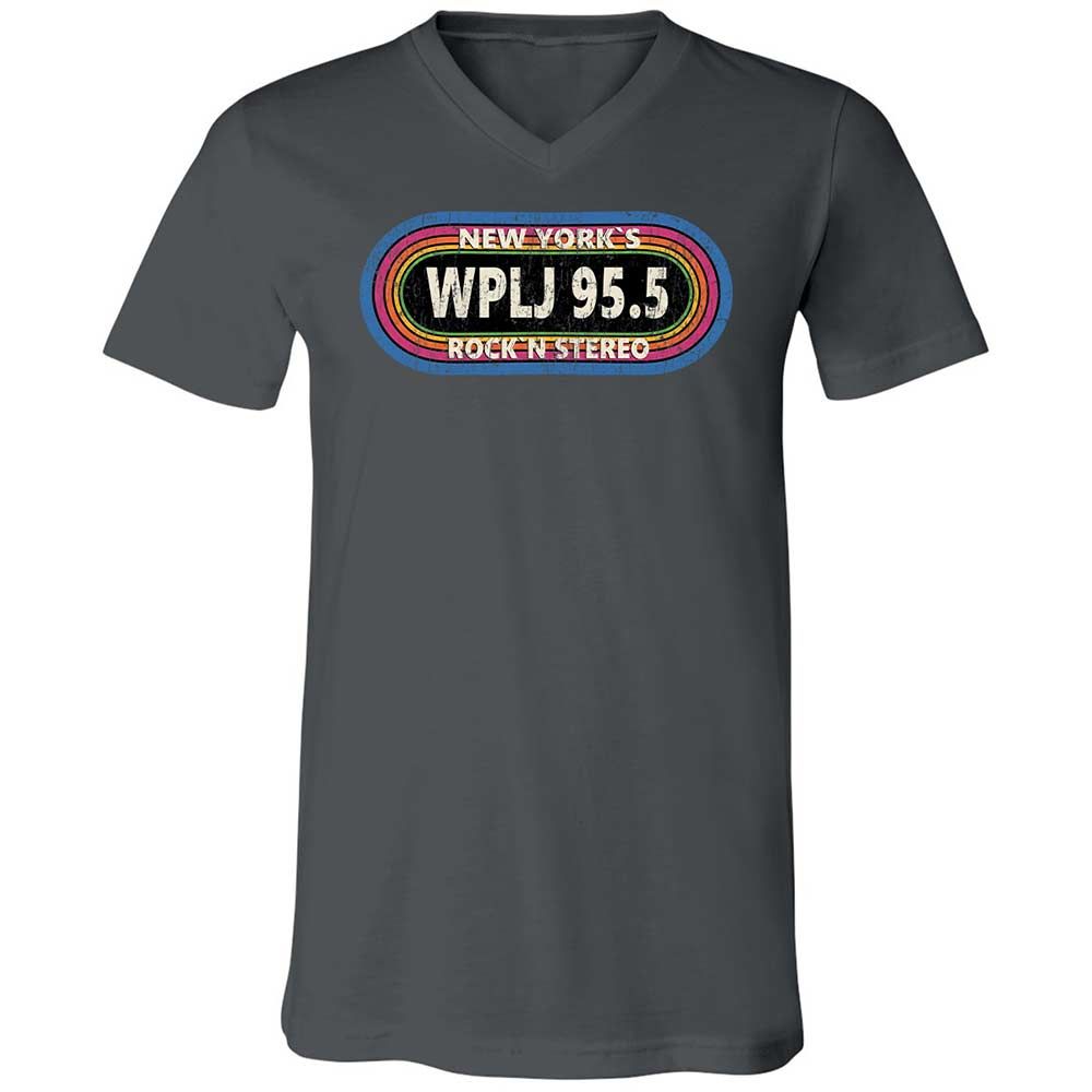 Unisex V-Neck T-Shirt - XNZBBGN7 - Asphalt - 13