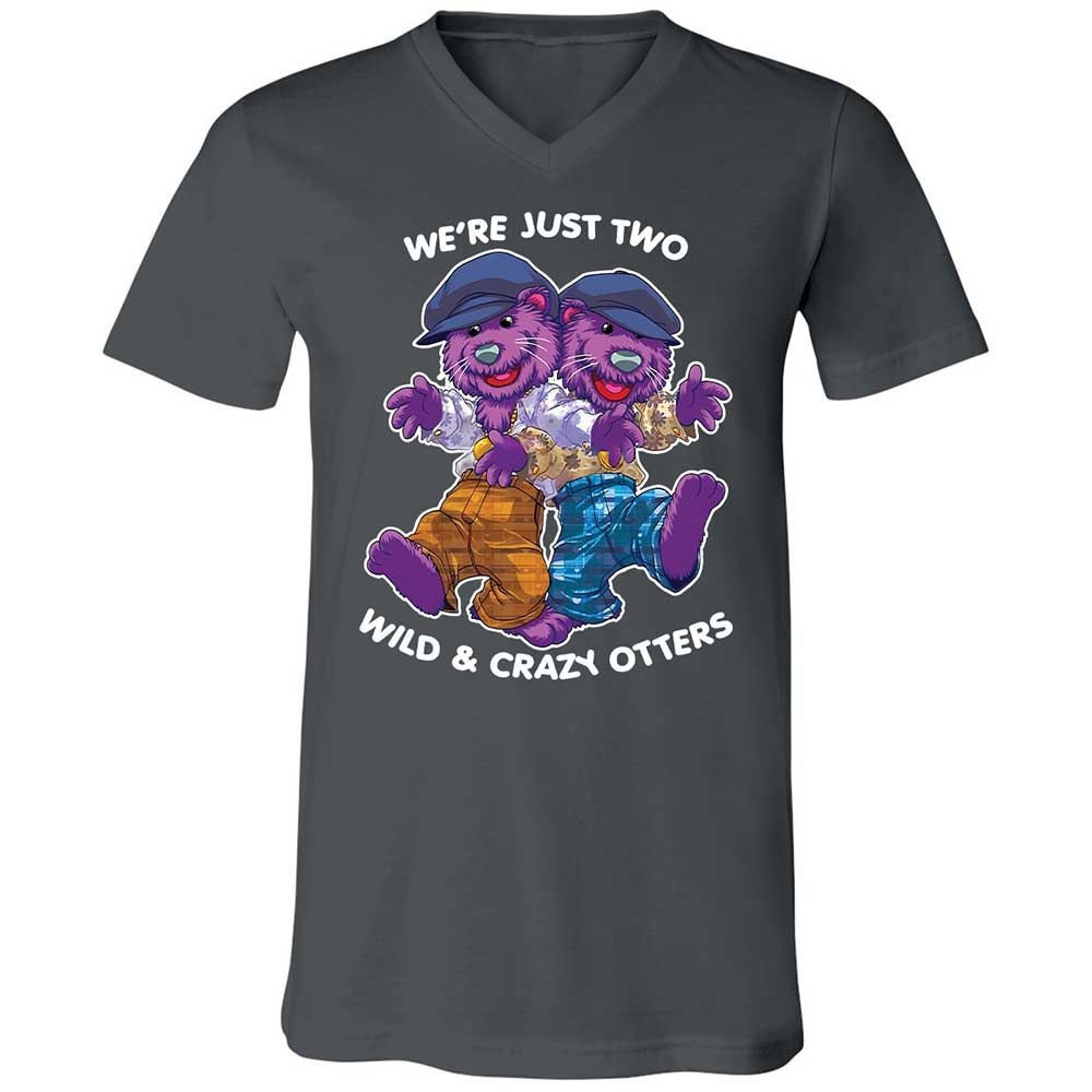 Two wild & crazy otters - Asphalt - 13