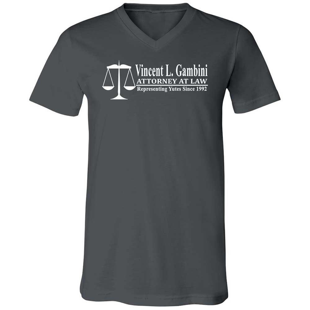Unisex V-Neck T-Shirt - UN5WVF4K - Asphalt - 13