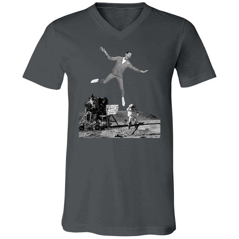 Unisex V-Neck T-Shirt - B3YWWST6 - Asphalt - 13