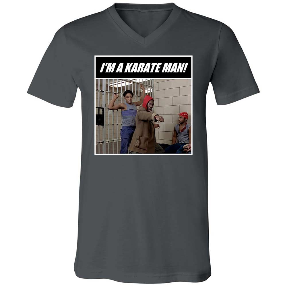 Unisex V-Neck T-Shirt - PDAB3D6Y - Asphalt - 13