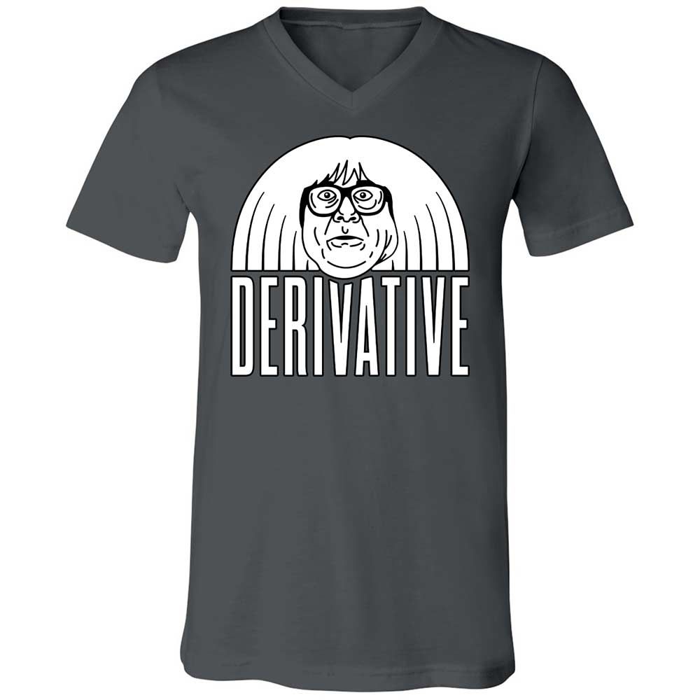 Unisex V-Neck T-Shirt - NCKZ2BPV - Asphalt - 13