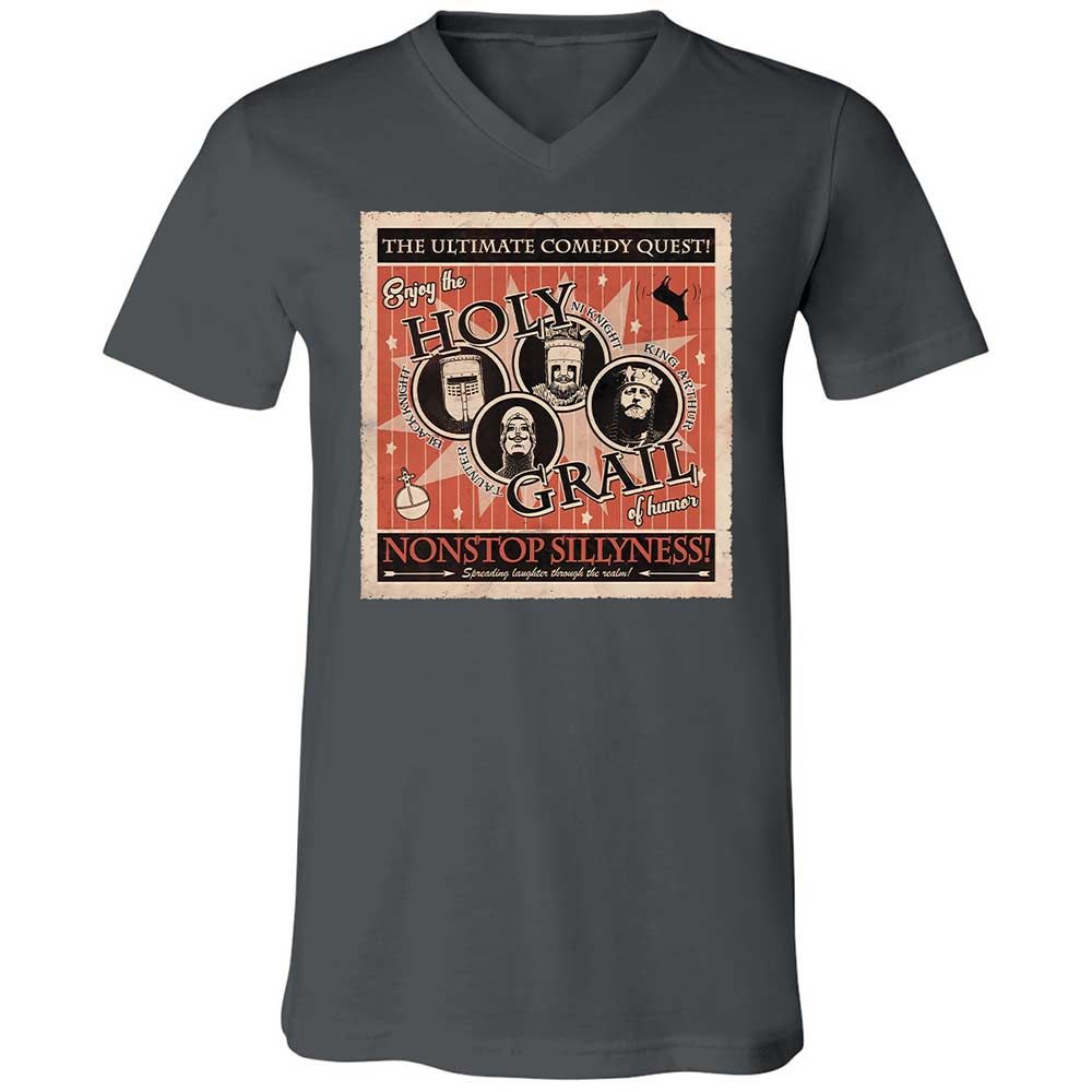 Unisex V-Neck T-Shirt - WCD7Z3N3 - Asphalt - 13