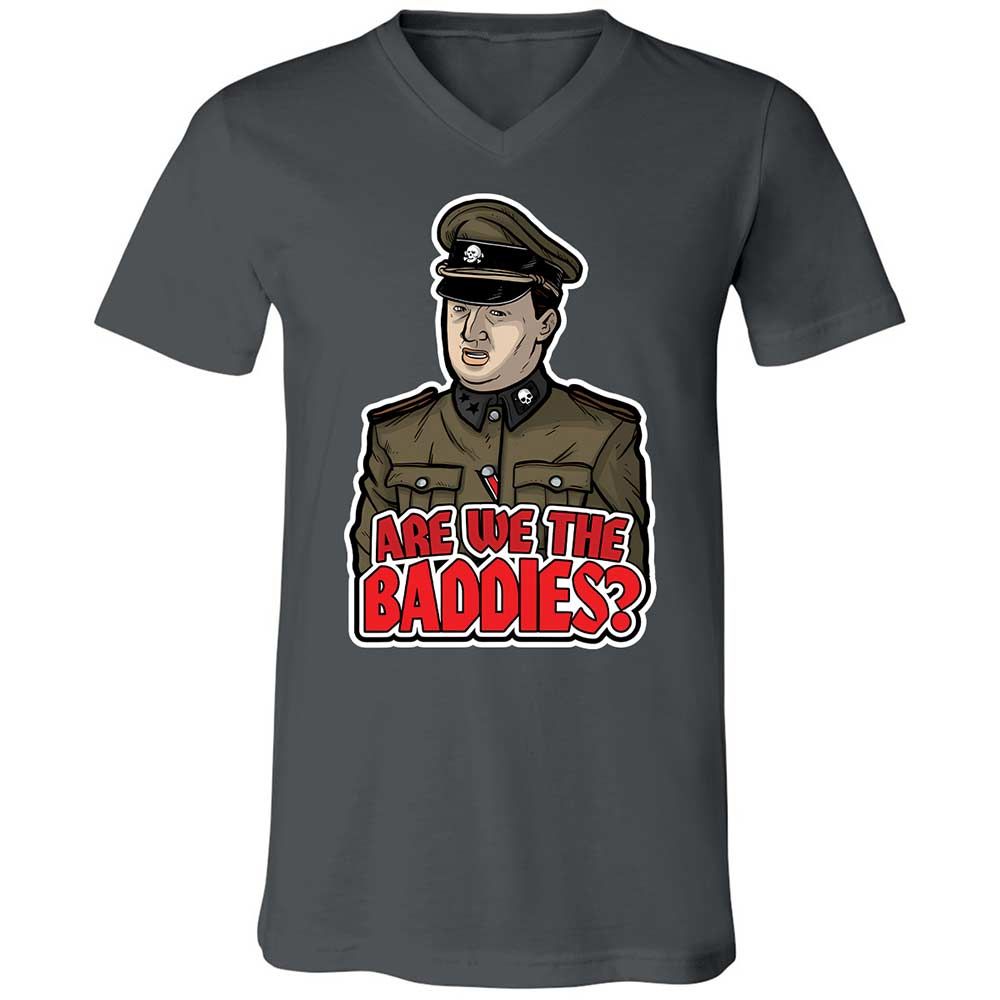 Unisex V-Neck T-Shirt - T4VSMETK - Asphalt - 13