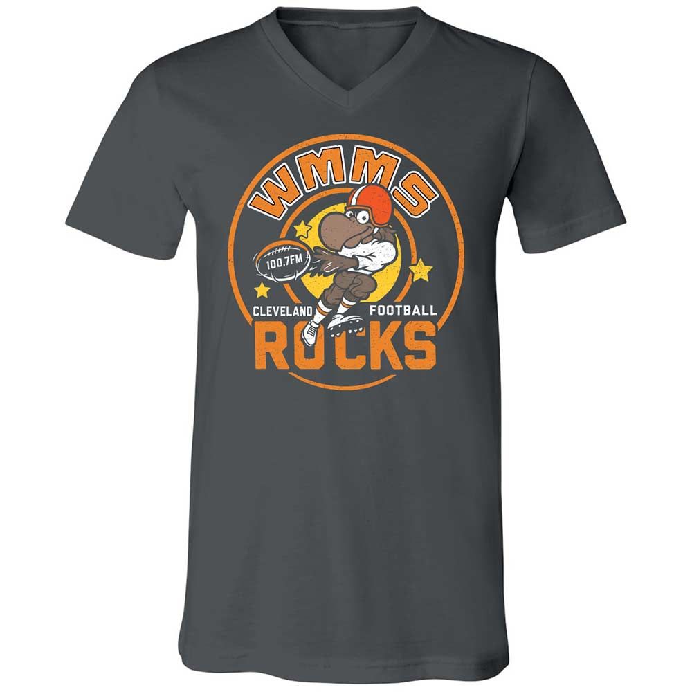 Unisex V-Neck T-Shirt - 2EJG4RFE - Asphalt - 13